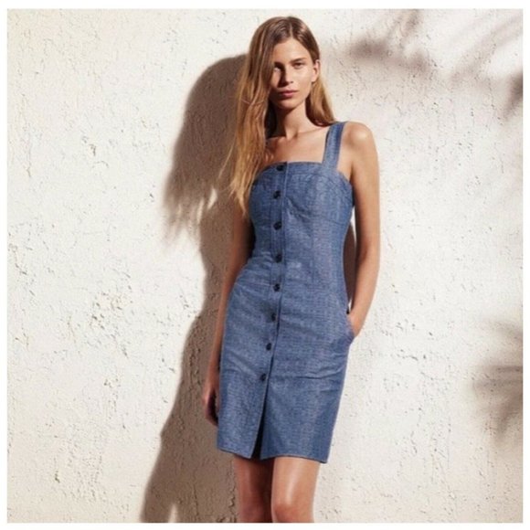 chambray jumper dress